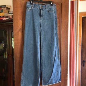 Ann Taylor mid rise wide legs